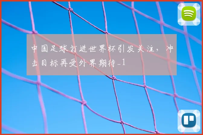 中国足球打进世界杯引发关注，冲击目标再受外界期待_1